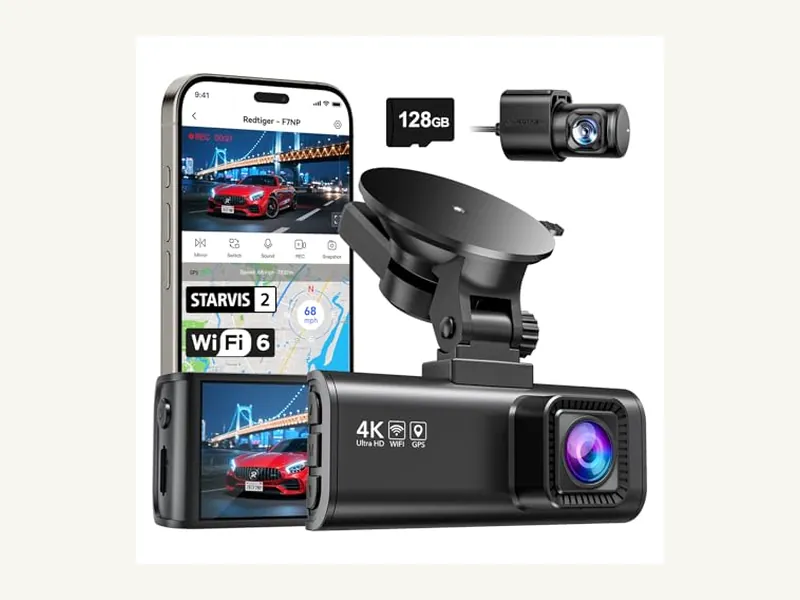 REDTIGER F7NP front and rear dash cam product image