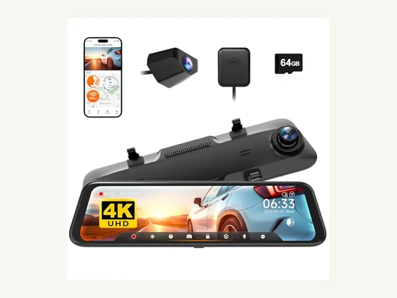 WOLFBOX G850 rear view mirror dash cam product image